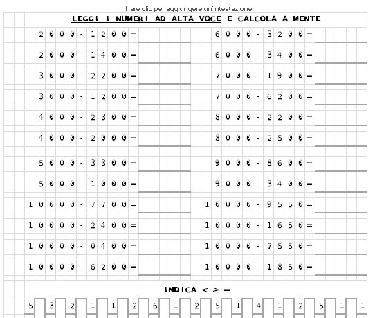 XLS operazioni 3/4 primaria CASUALE
