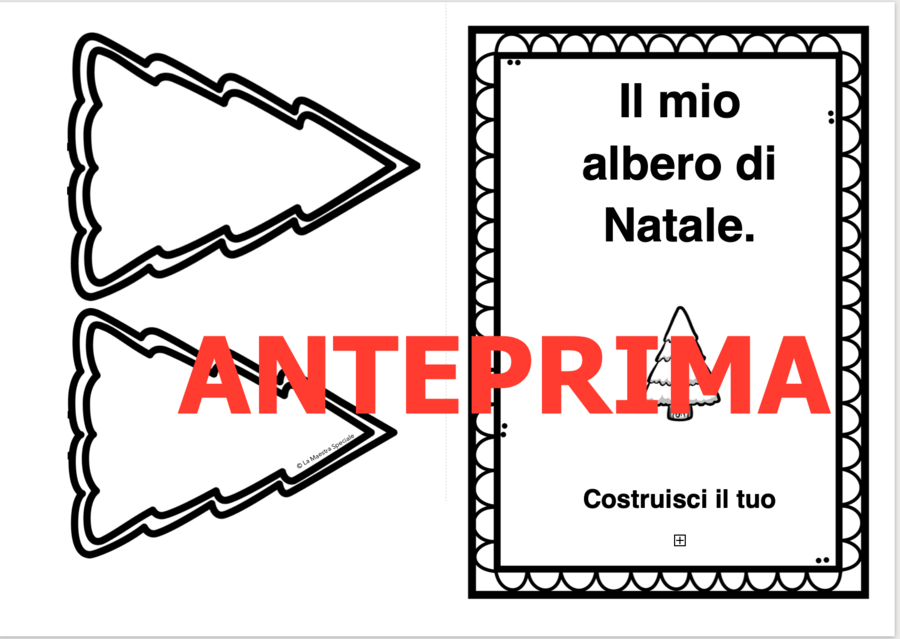 BIGLIETTO DI AUGURI E ALBERO 3D (2 IN 1)