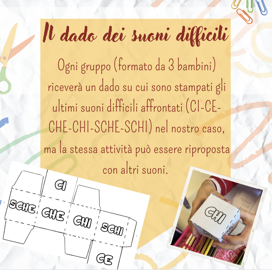 Il dado dei suoni difficili - italiano in prima e seconda