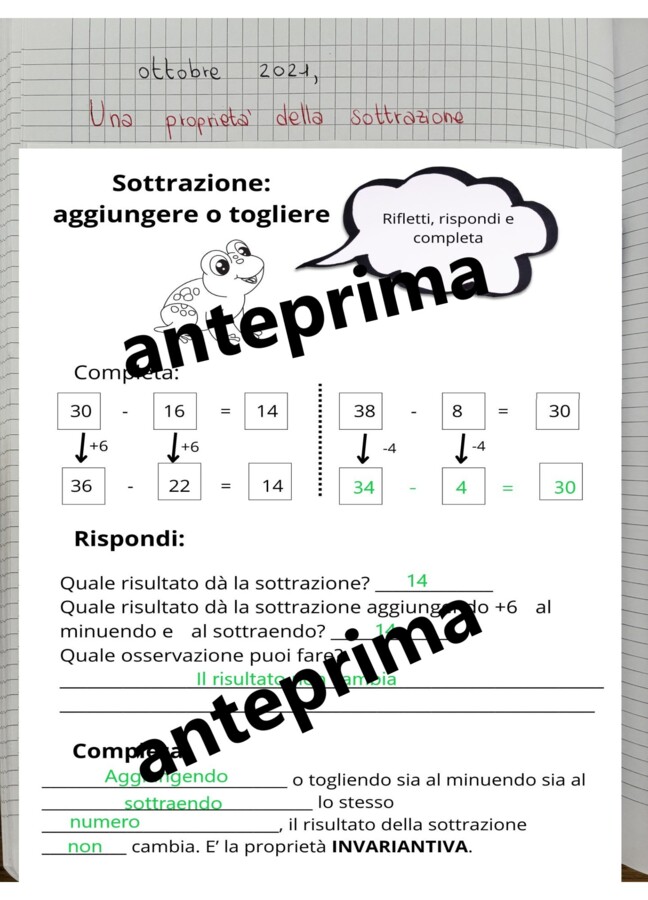 Quaderno MATEMATICA classe TERZA (seconda parte)