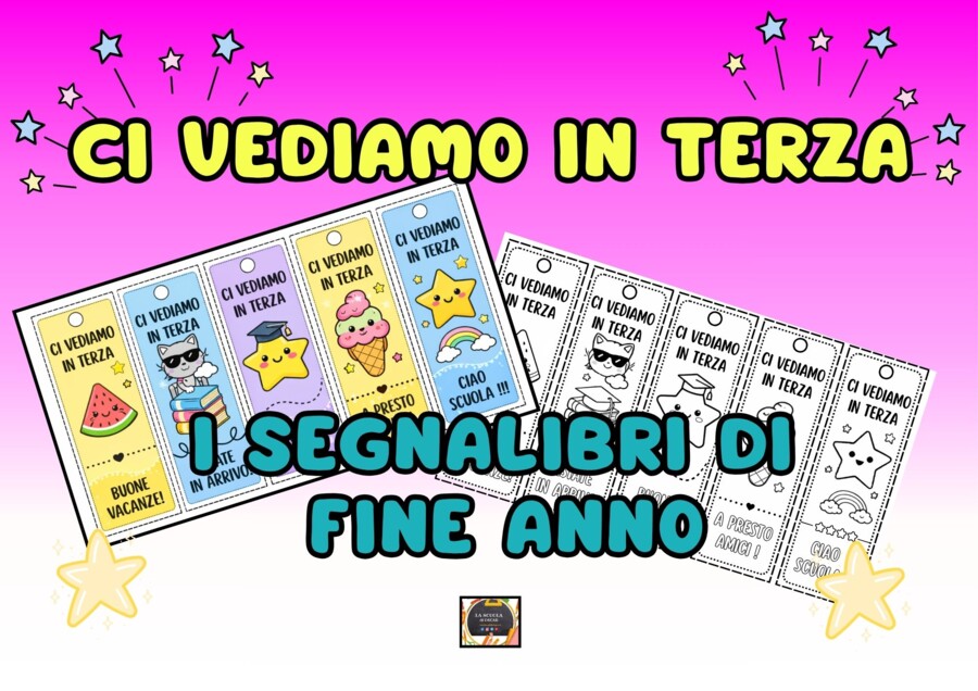 I Segnalibri di Fine Anno: “Ci vediamo in terza!”, a colori e in bianco e nero