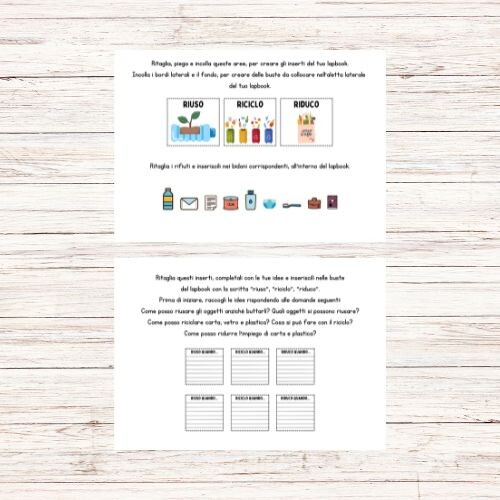 Lapbook sulla raccolta differenziata