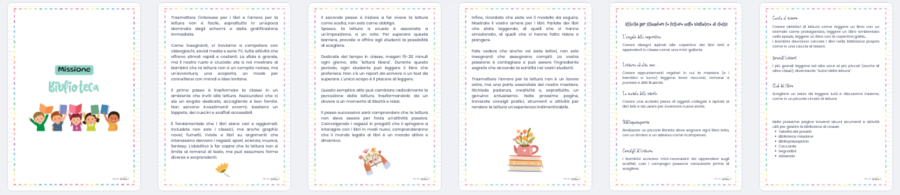Missione biblioteca: Kit Biblioteca di Classe con consigli, attività e materiali