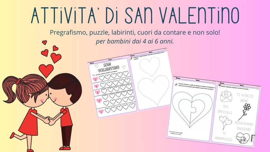 Attività per San Valentino (4-6 anni)