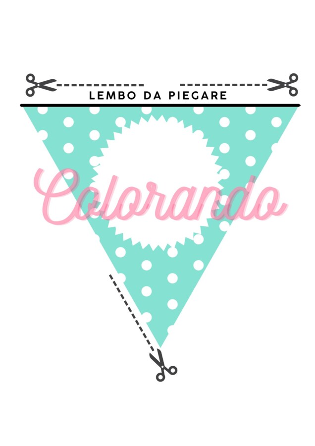 Bandierine Colorate Personalizzabili da Stampare – 29 Pennant Banner PDF. Scrivi Qualsiasi Testo