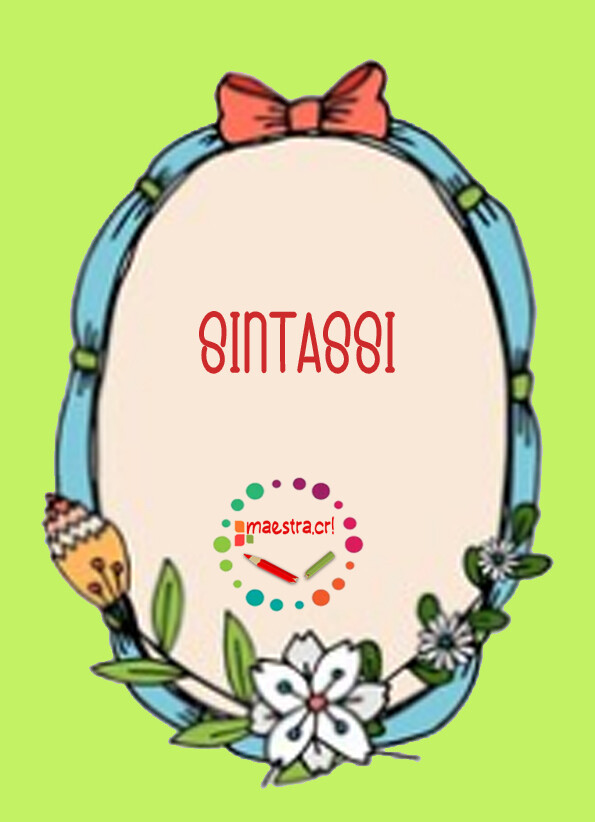 Sintassi: La frase