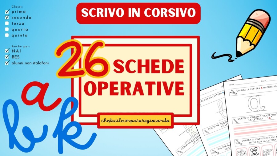 IMPARARE A SCRIVERE IN CORSIVO