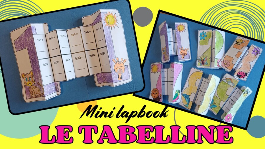 MINI LAPBOOK LE TABELLINE
