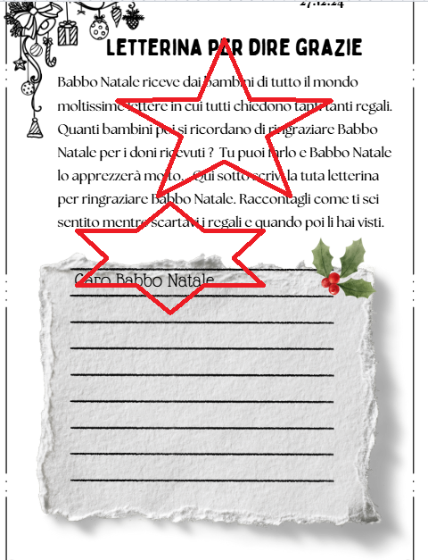 IL MIO QUADERNO DI NATALE