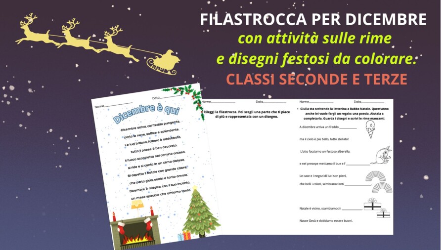 Filastrocca per dicembre - aspettando il Natale