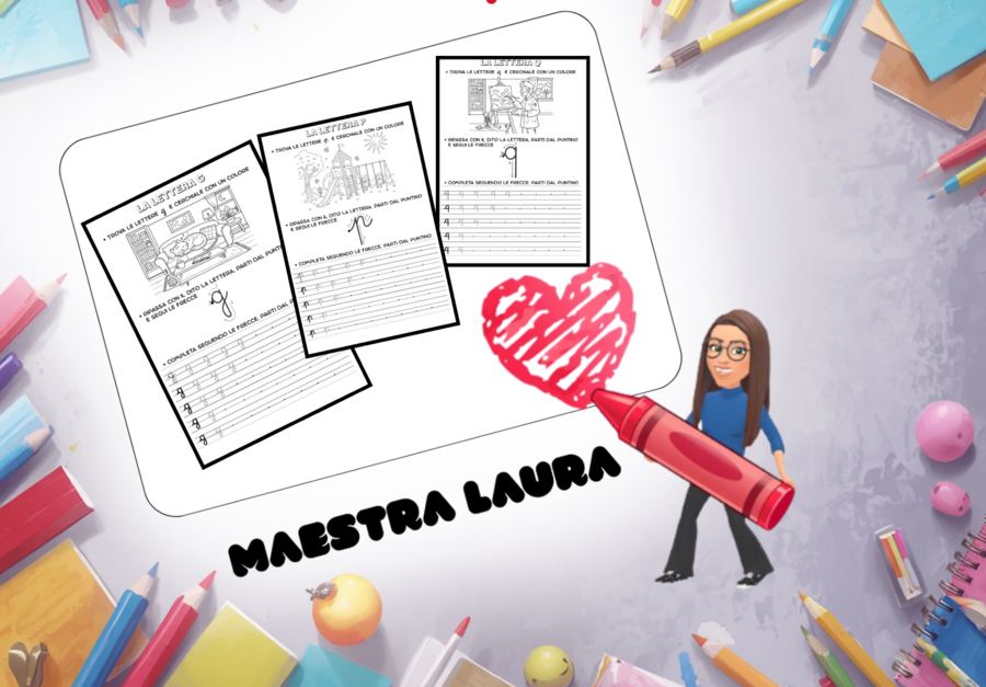 Lettere della terra - corsivo