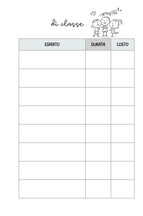 AGENDA DOCENTE GIORNALIERA 2025/2026 per Scuola dell'infanzia, Primaria e Secondaria