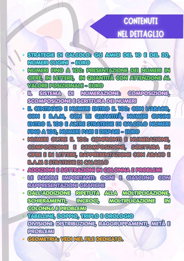 Kit completo matematica e geometria in classe seconda + 118 schede