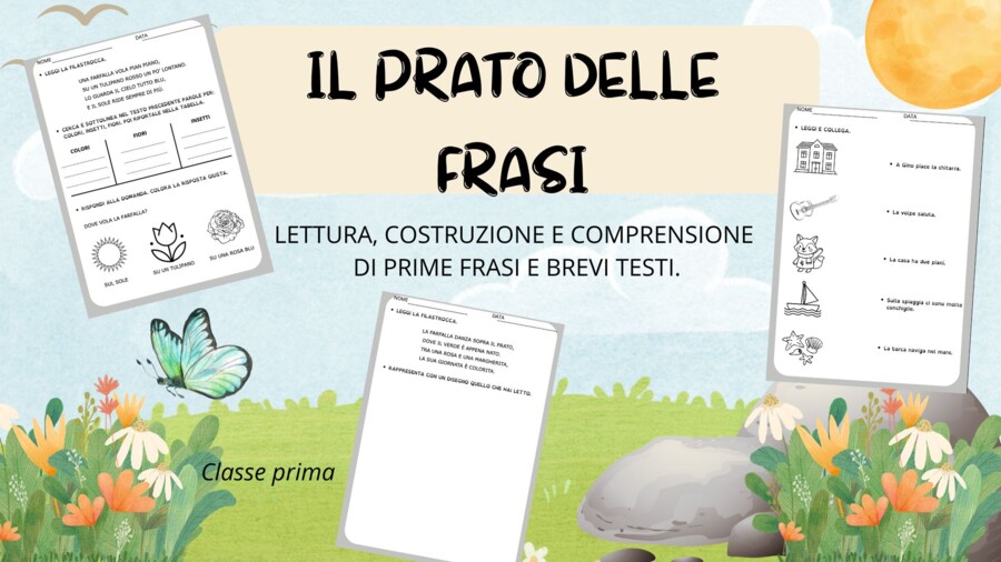 Il prato delle frasi: lettura, comprensione e costruzione di frasi