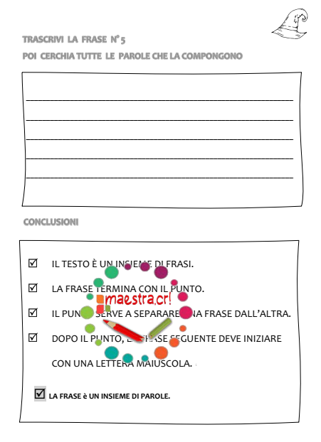 Riconoscere le frasi in un testo
