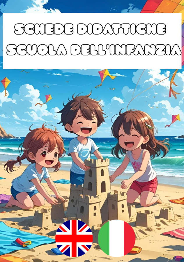 Schede Didattiche Scuola dell'Infanzia : forme geometriche e colori (ita-inglese) 50pag
