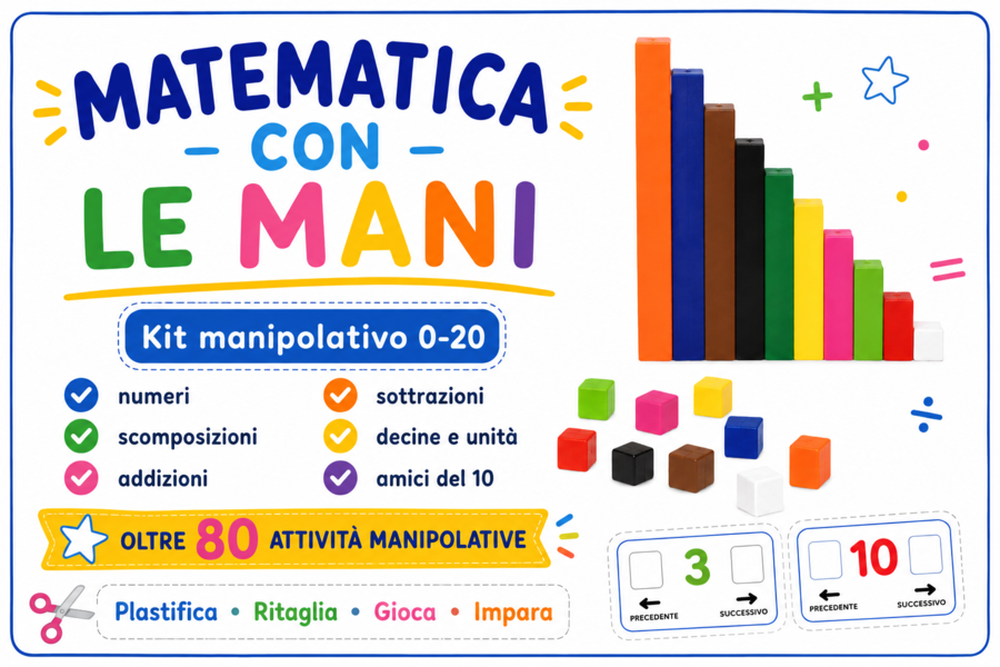 Matematica con le Mani – Kit Manipolativo 0-20