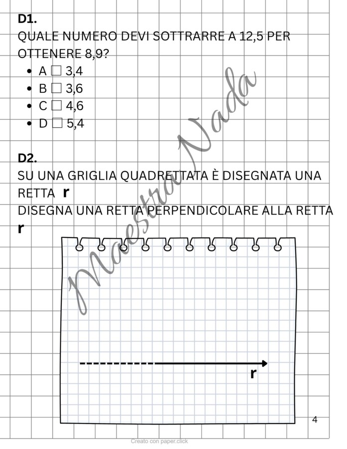 INVALSI MATEMATICA 5ª PRIMARIA – ALLENAMENTO COMPLETO