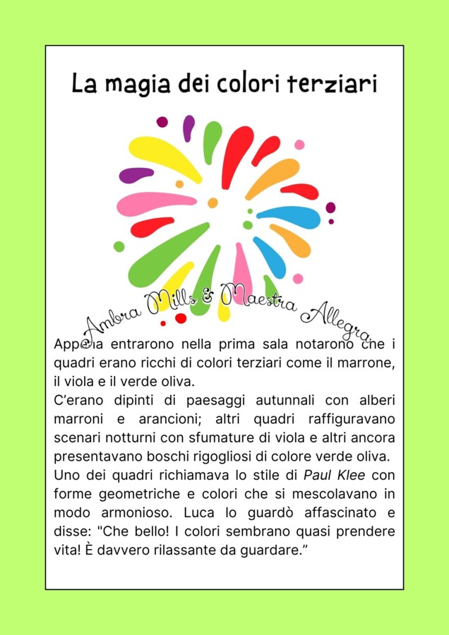 Nel Meraviglioso Mondo dell'Arte Classe 2