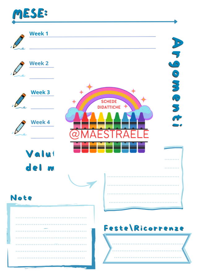 Agenda programmazione didattica