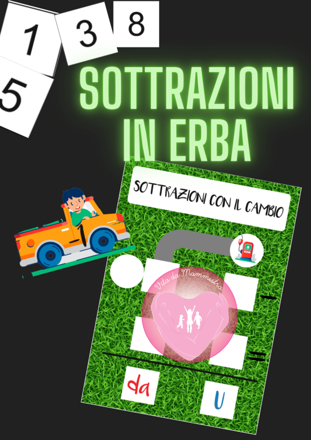 SOTTRAZIONI IN ERBA - SOTTRAZIONI CON IL CAMBIO di Vita da Mammestra