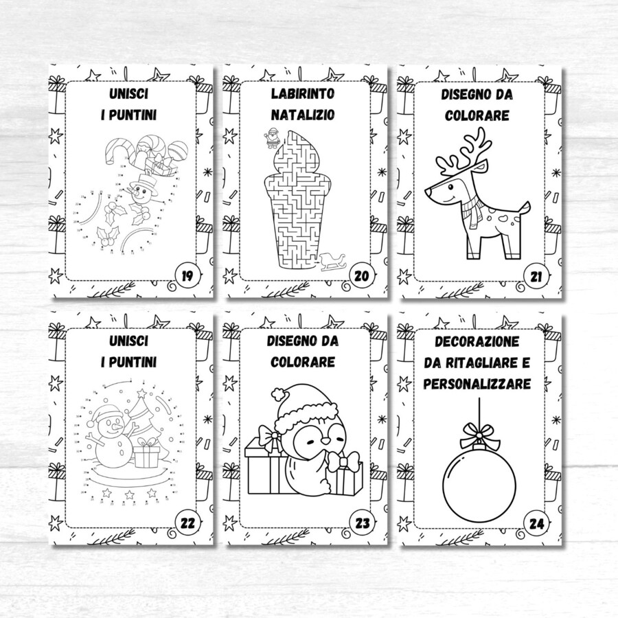 Calendario dell’avvento da stampare gratis