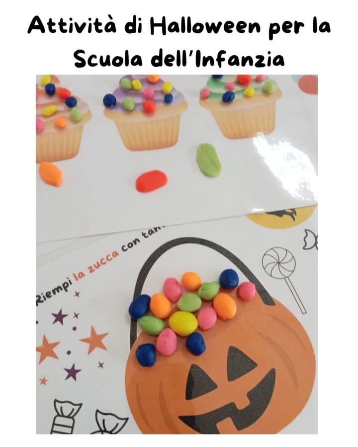 Attività di Halloween per la scuola dell’infanzia – 8 schede gioco stampabili