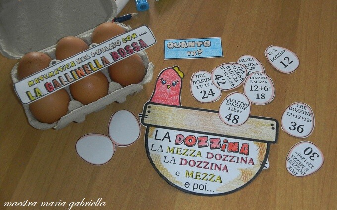 LA GALLINELLA ROSSA flipbook INTERDISCIPLINARE con matematica