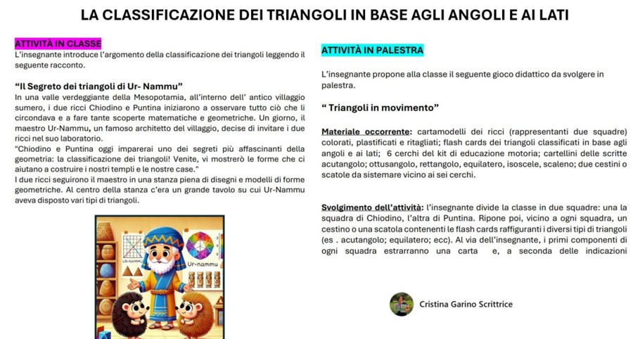 LA CLASSIFICAZIONE DEI TRIANGOLI NELLA CIVILTÀ DEI SUMERI