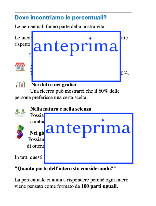 Il piccolo libro delle percentuali