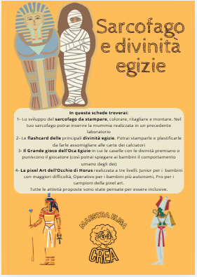 Sarcofago e divinità egizie: giochi didattici