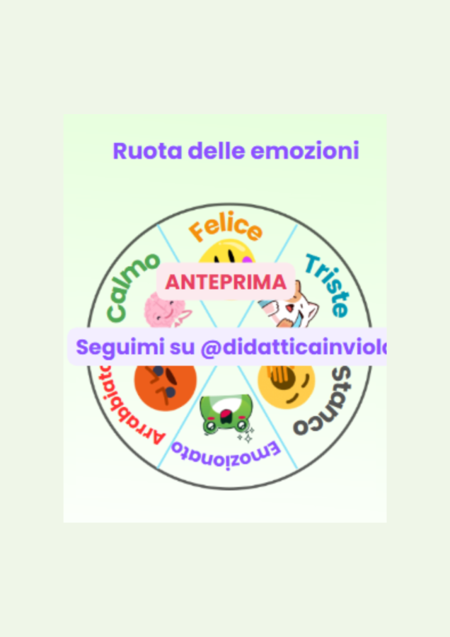 Ruota delle emozioni + mini scheda per raccontarsi