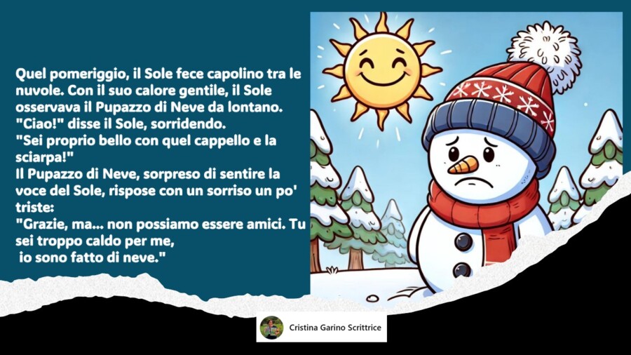 " IL SOLE E IL PUPAZZO DI NEVE"