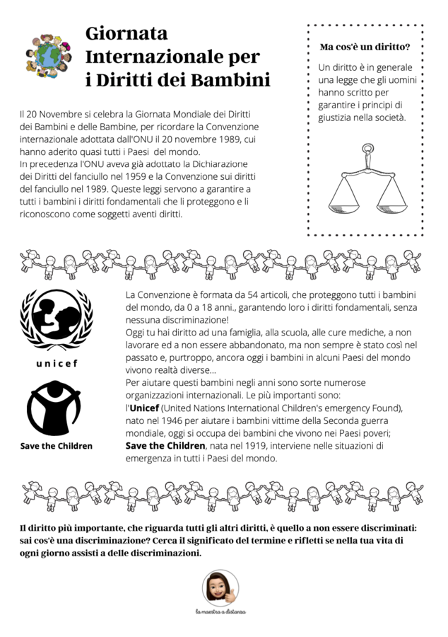 Giornata Internazionale per i Diritti dei Bambini