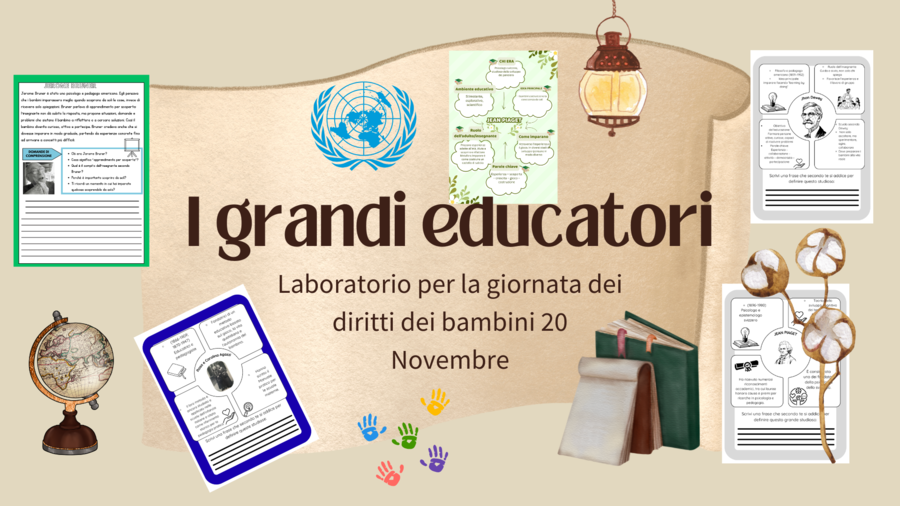 I grandi educatori attività per la giornata mondiale dei diritti dei bambini 20 novembre