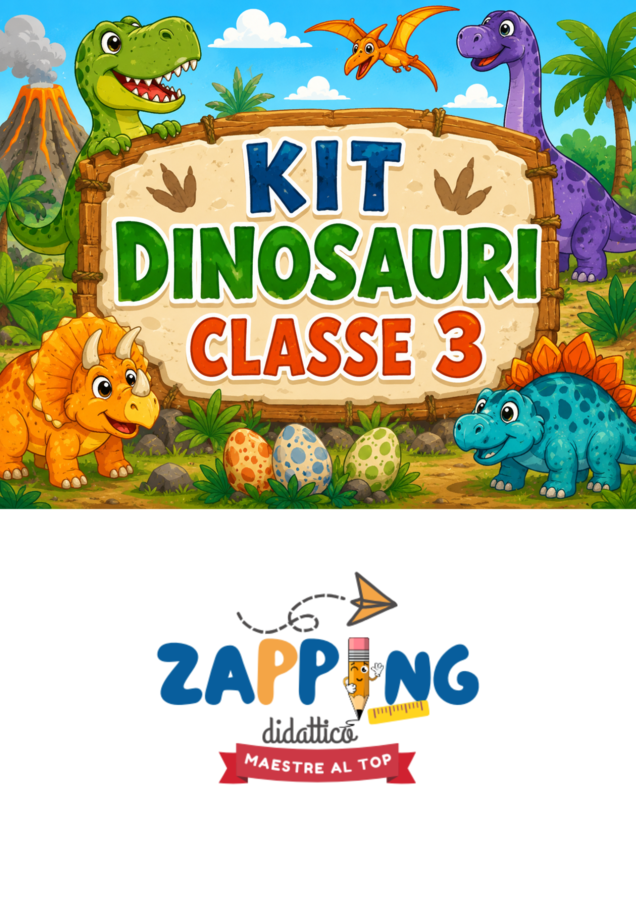 Kit dinosauri classe terza