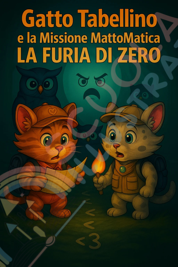 Gatto Tabellino e la missione MattoMatica - La furia di Zero | Fiaba illustrata Tabellina dello 0