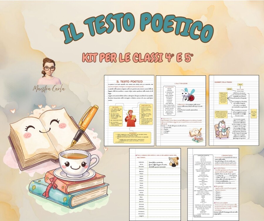 📖 IL TESTO POETICO – attività per le classi 4ª e 5ª