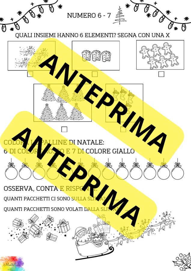 numero 6 e 7 - versione natalizia