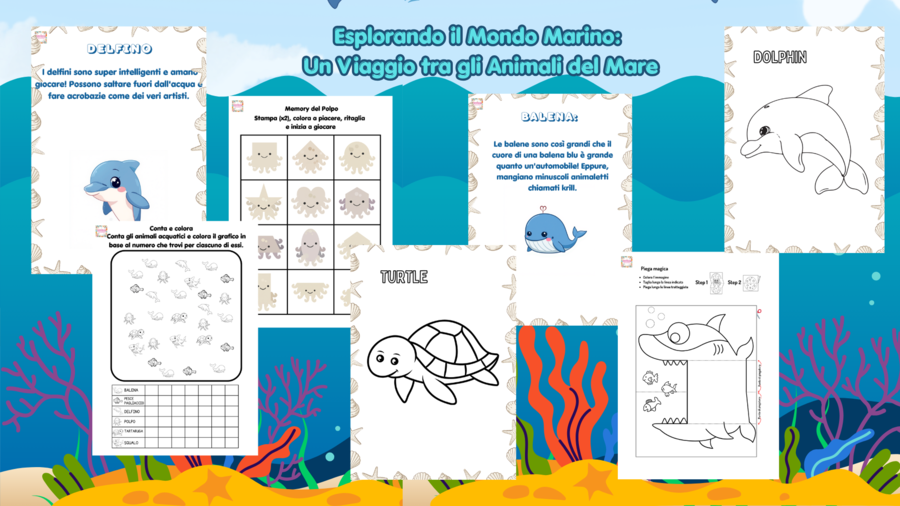 Esplorando il mondo marino:E-book didattico a tema marino