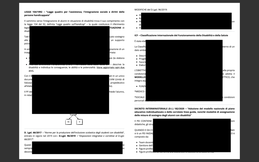NORMATIVA GENERALE PER L’INCLUSIONE DEGLI ALUNNI CON DISABILITÀ, CON DSA E CON BES (punto “i” dell’allegato A con vari collegamenti)