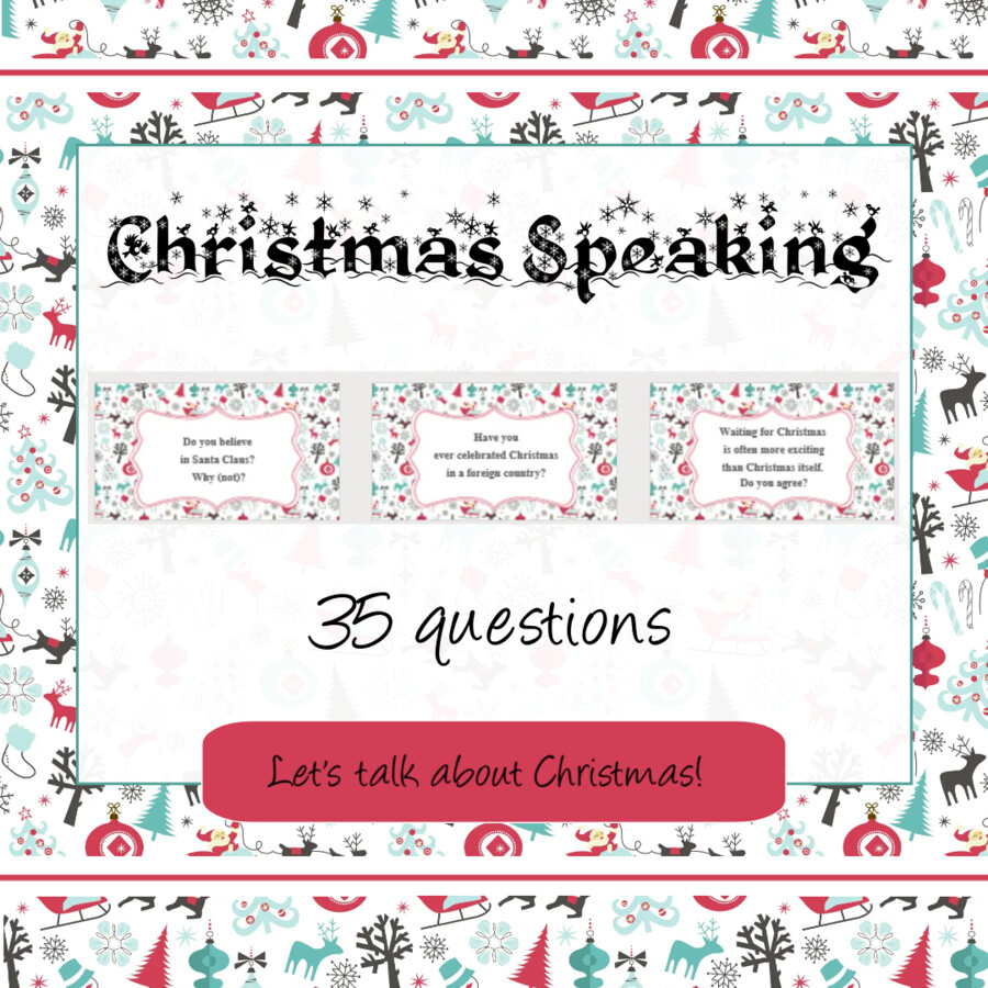 Christmas speaking for teenagers and adults