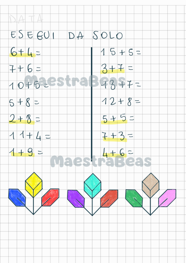 Quaderno di matematica classe prima (1)