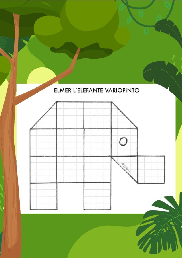 Elmer, l'elefante variopinto geometrico (puzzle)