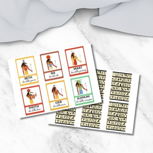 Flashcards sulle Divinità dell'Antico Egitto