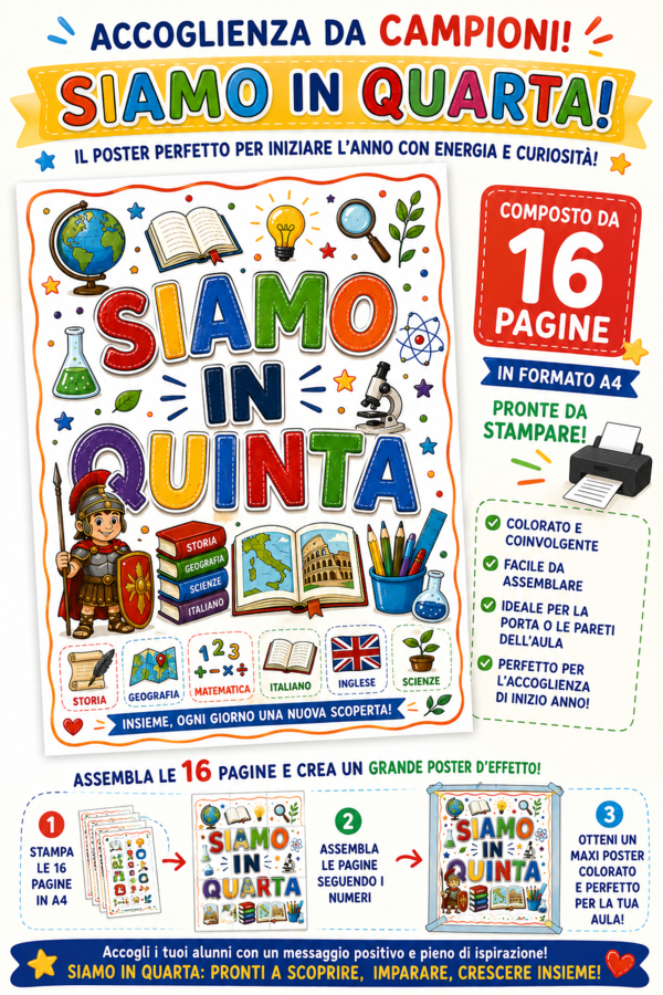 POSTER: SIAMO IN QUINTA
