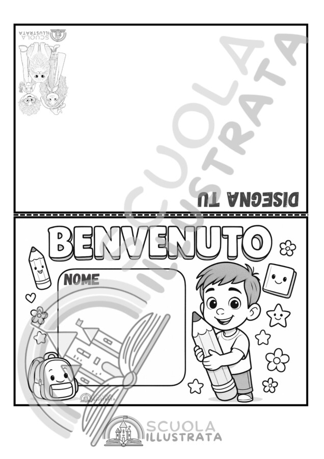 Segnaposto da colorare