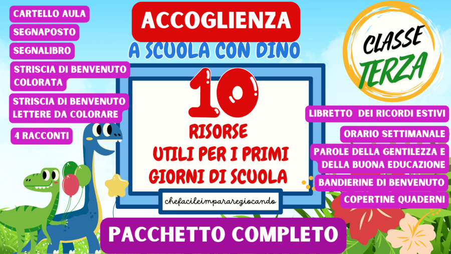 10 RISORSE UTILI PER I PRIMI GIORNI DI SCUOLA – CLASSE TERZA