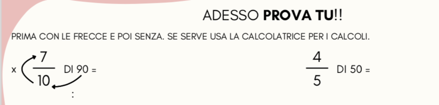 FRAZIONI DECIMALI E FRAZIONI DI UN NUMERO
