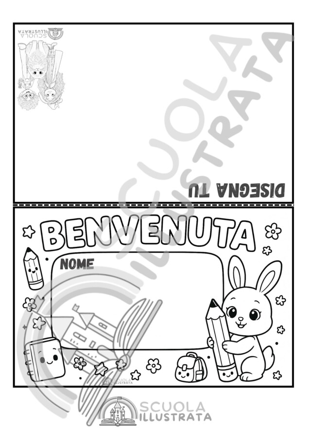 Segnaposto da colorare